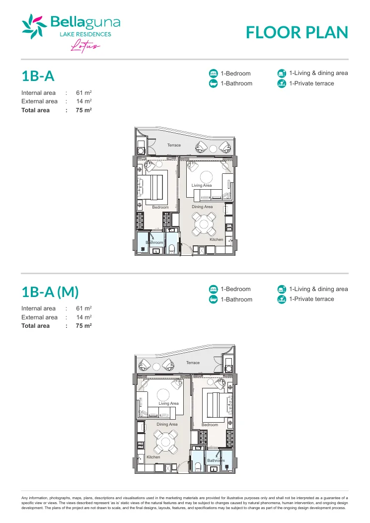 Bellaguna Lake Residences Lotus plan