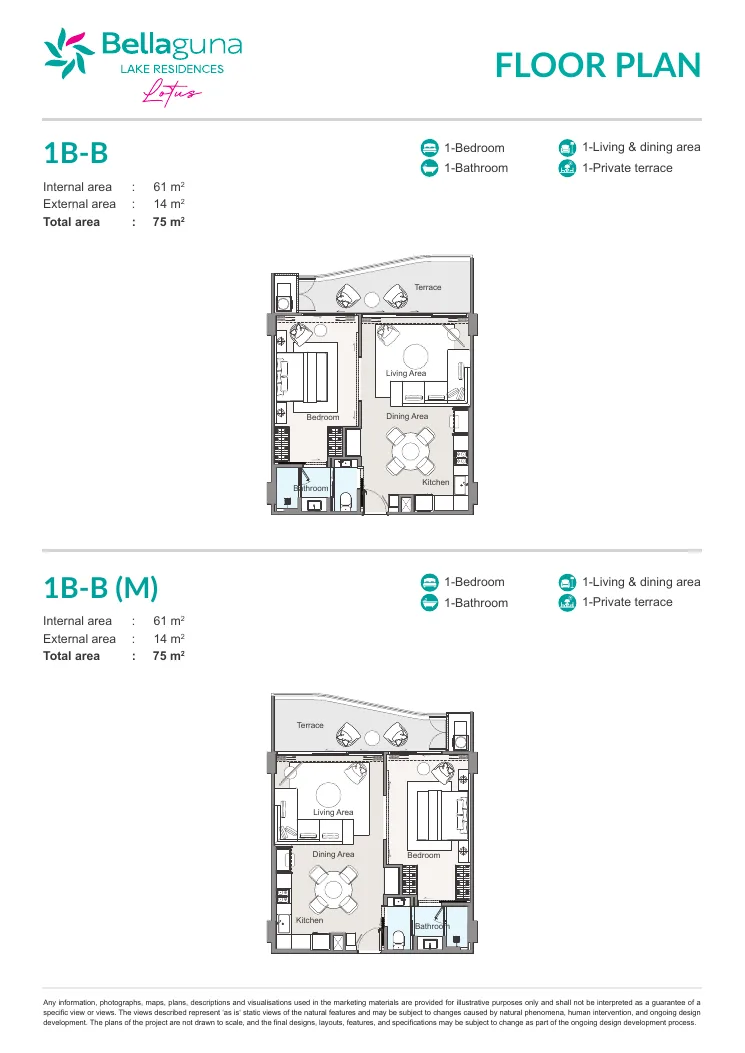 Bellaguna Lake Residences Lotus plan