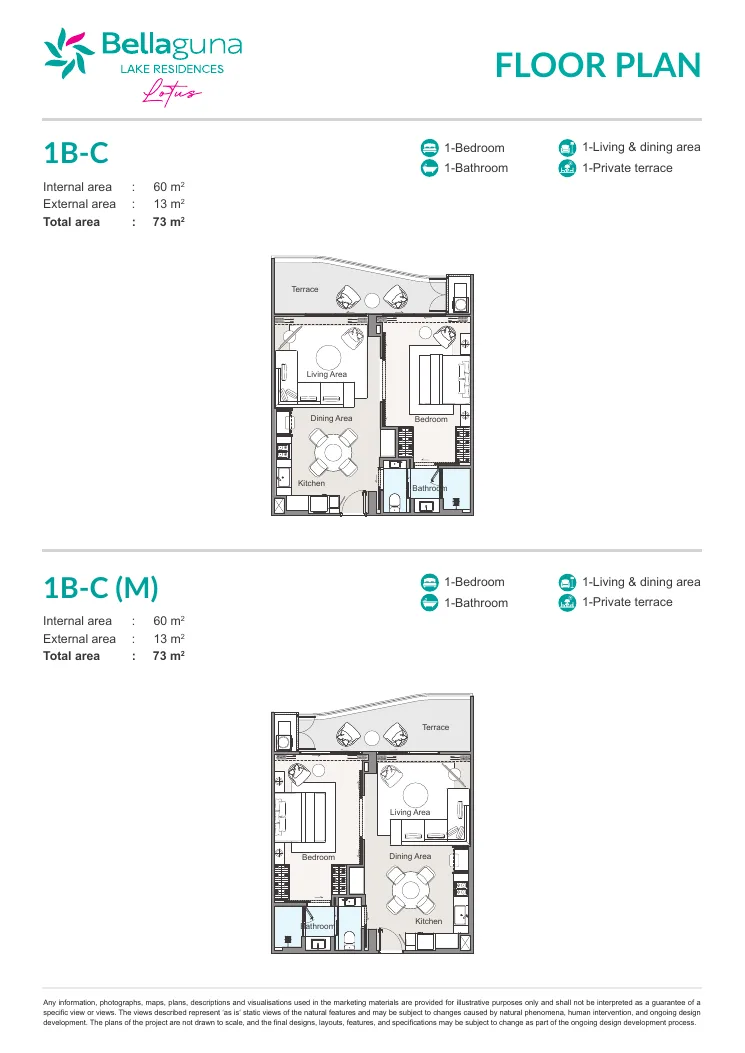 Bellaguna Lake Residences Lotus plan