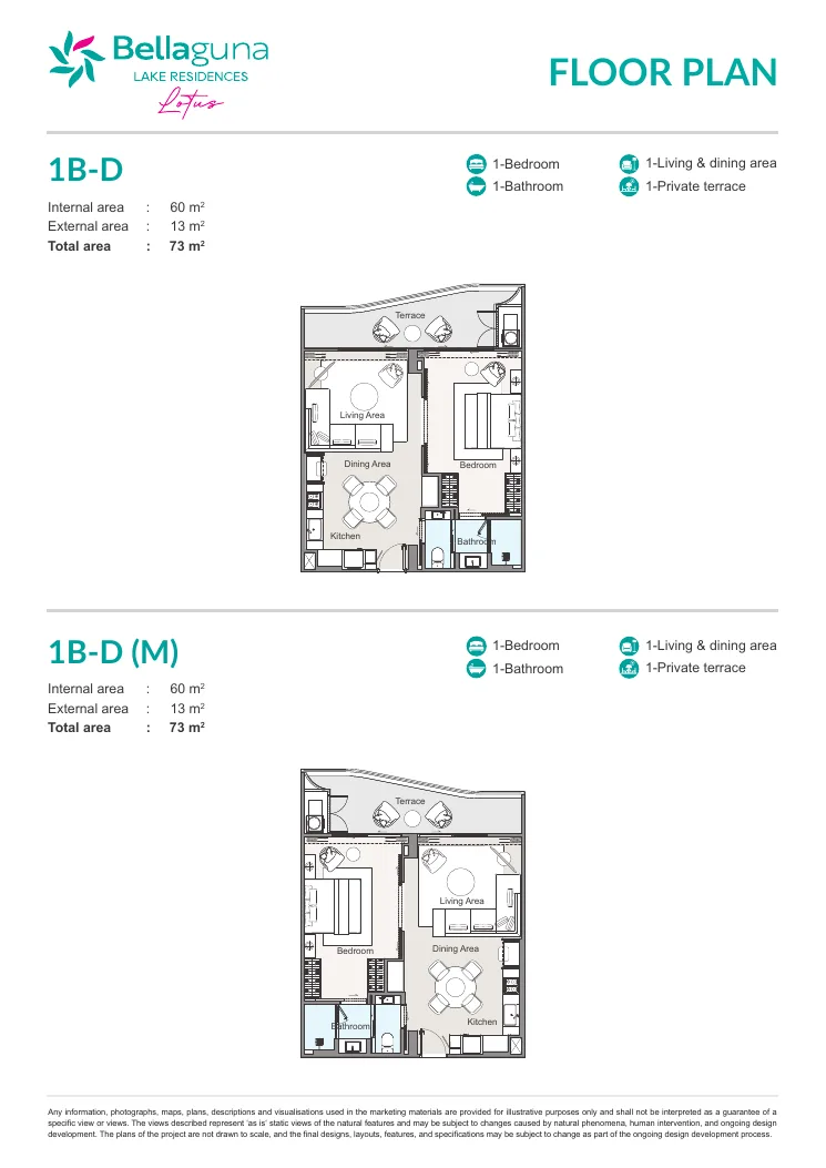 Bellaguna Lake Residences Lotus plan