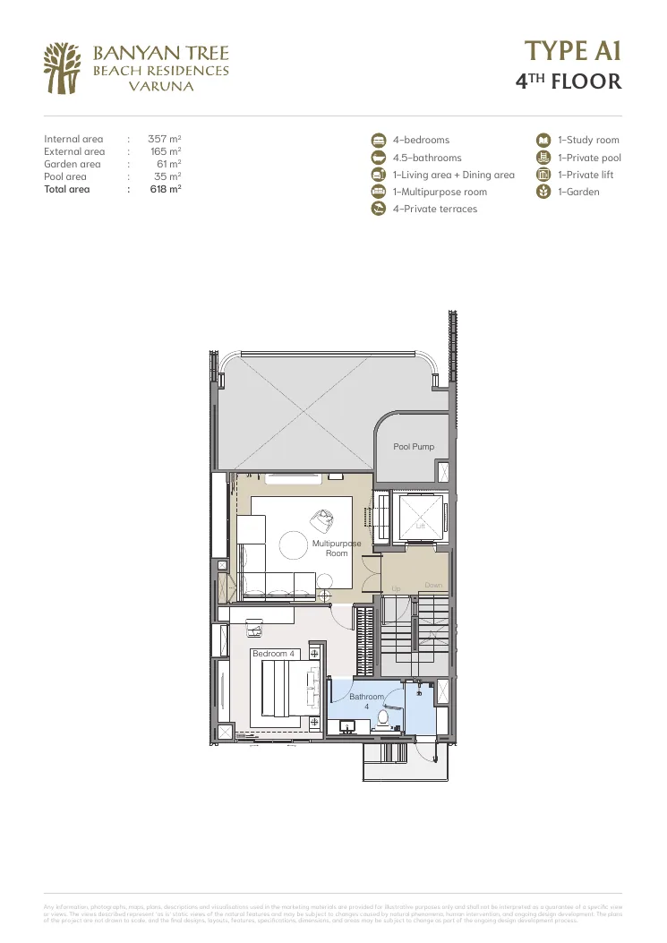 Banyan Tree Beach Residences Varuna plan